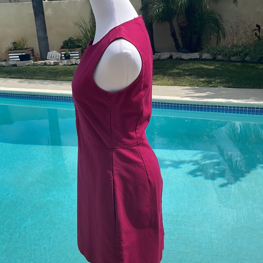 GAP | cotton, A-line, pink dress | size 0 | Pockets - Picture 6 of 9